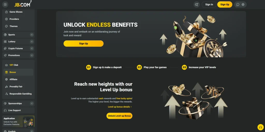 JB bonuses & promotions.